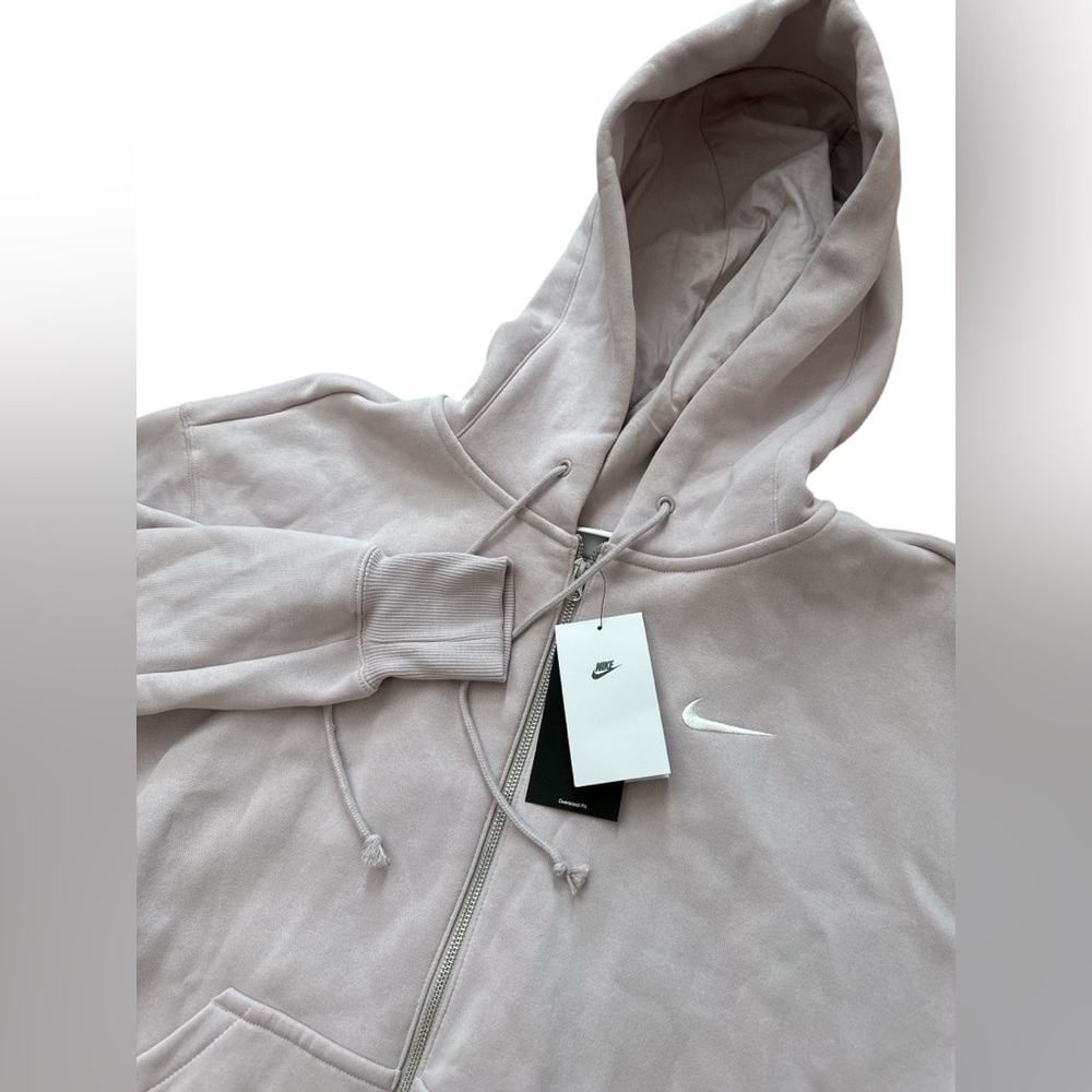 Nike Oversized Fit Women’s Size Large Full Zip Hood Blush Jacket Size Large NWTS